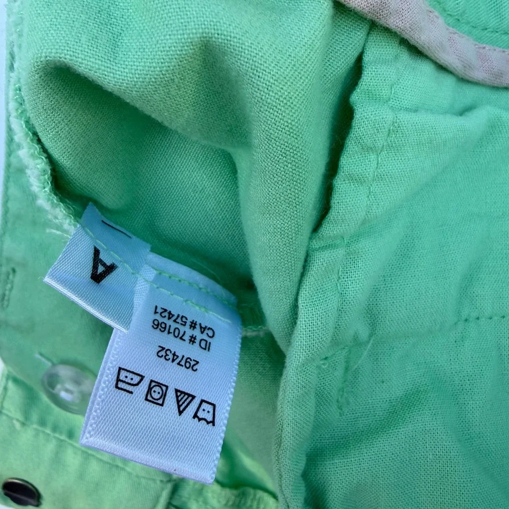 Ann Taylor LOFT Green‎ Chino Shorts Cotton Size 4 297432